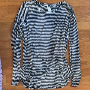 Striped white and black shirt